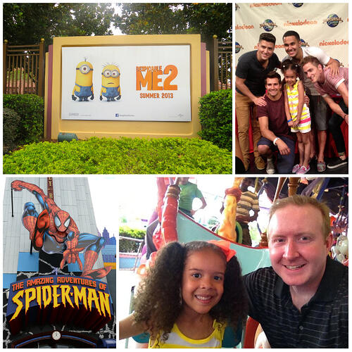 despicable me, daddy-daughter, #dm, #dm2, #despicableme, minion, #minion, universal, #universal, gru, minion mayhem, vip tour, big time rush,