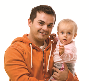 Dad with Infant Girl