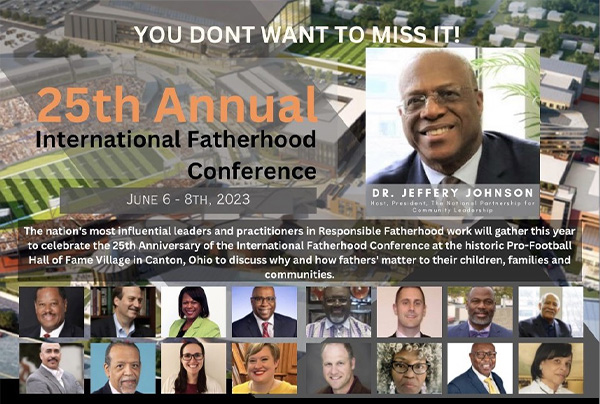 Leaders in the responsible fatherhood and family strengthening field to convene conference at the Pro Football Hall Fame